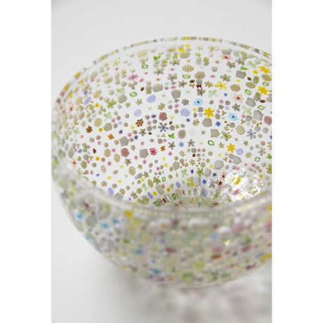 「No.1 花の庭 / Tea bowl, Glass, “Flower Garden”」の写真　その7