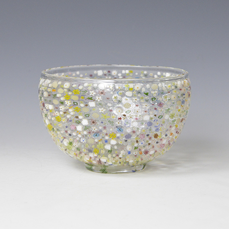「No.1 花の庭 / Tea bowl, Glass, “Flower Garden”」の写真　その3