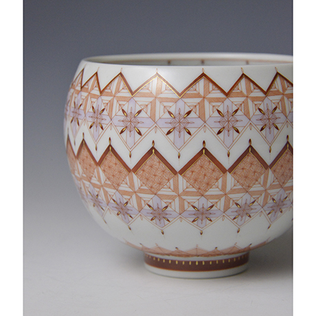 「No.2 赤絵細描小紋茶碗 / Tea bowl, Fine line pattern, Aka-e」の写真　その7