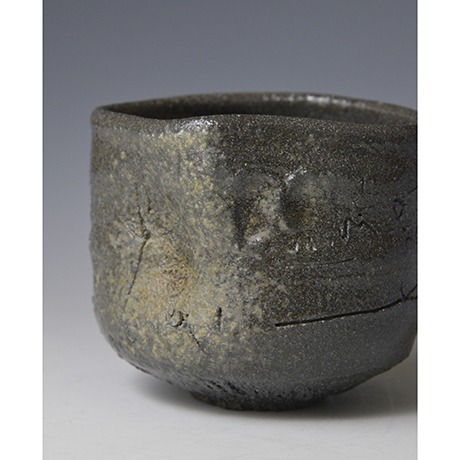 「No.2 種子島熊野土南蛮焼〆線刻文茶盌 / Tea bowl, Engraving motif, Yokino clay, Tanegashima」の写真　その7