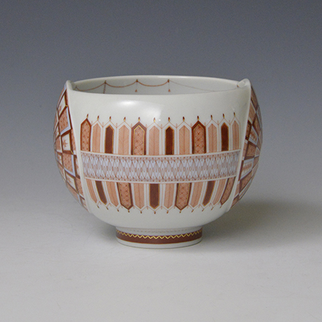 「No.1 赤絵細描丸紋茶碗 / Tea bowl, Circle pattern, Aka-e」の写真　その4