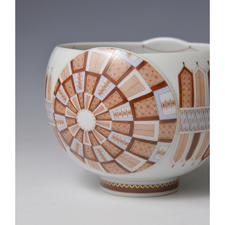 「No.1 赤絵細描丸紋茶碗 / Tea bowl, Circle pattern, Aka-e」の写真　その7