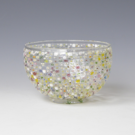 「No.1 花の庭 / Tea bowl, Glass, “Flower Garden”」の写真　その2