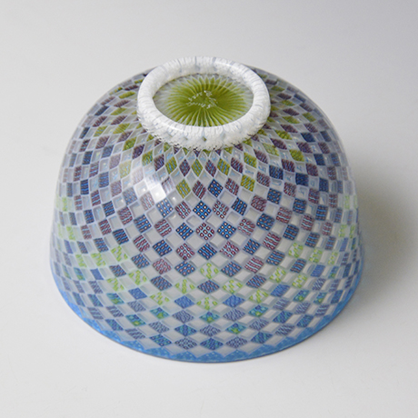 「No.2 ブルーアーガイル / Tea bowl, Glass, “Blue Argyle”」の写真　その4