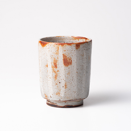 赤志野十草文湯呑