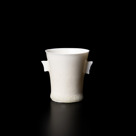 「No.29 白瓷耳坏 / Sake cup with wing-shaped ears, White porcelain」の写真　その1