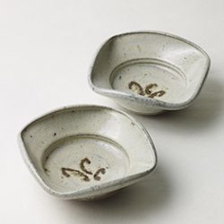 西岡小十 絵斑唐津平向附 五客 | しぶや黒田陶苑